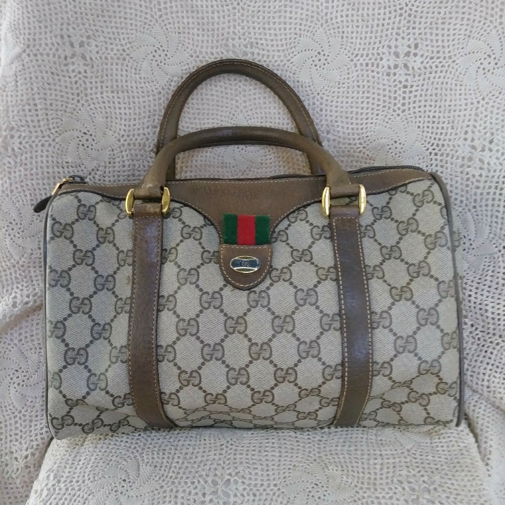 Authentic Vintage Gucci Ophidia Boston Satchel!